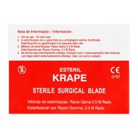 Disposable scalpel blades. Box of 100 uds.